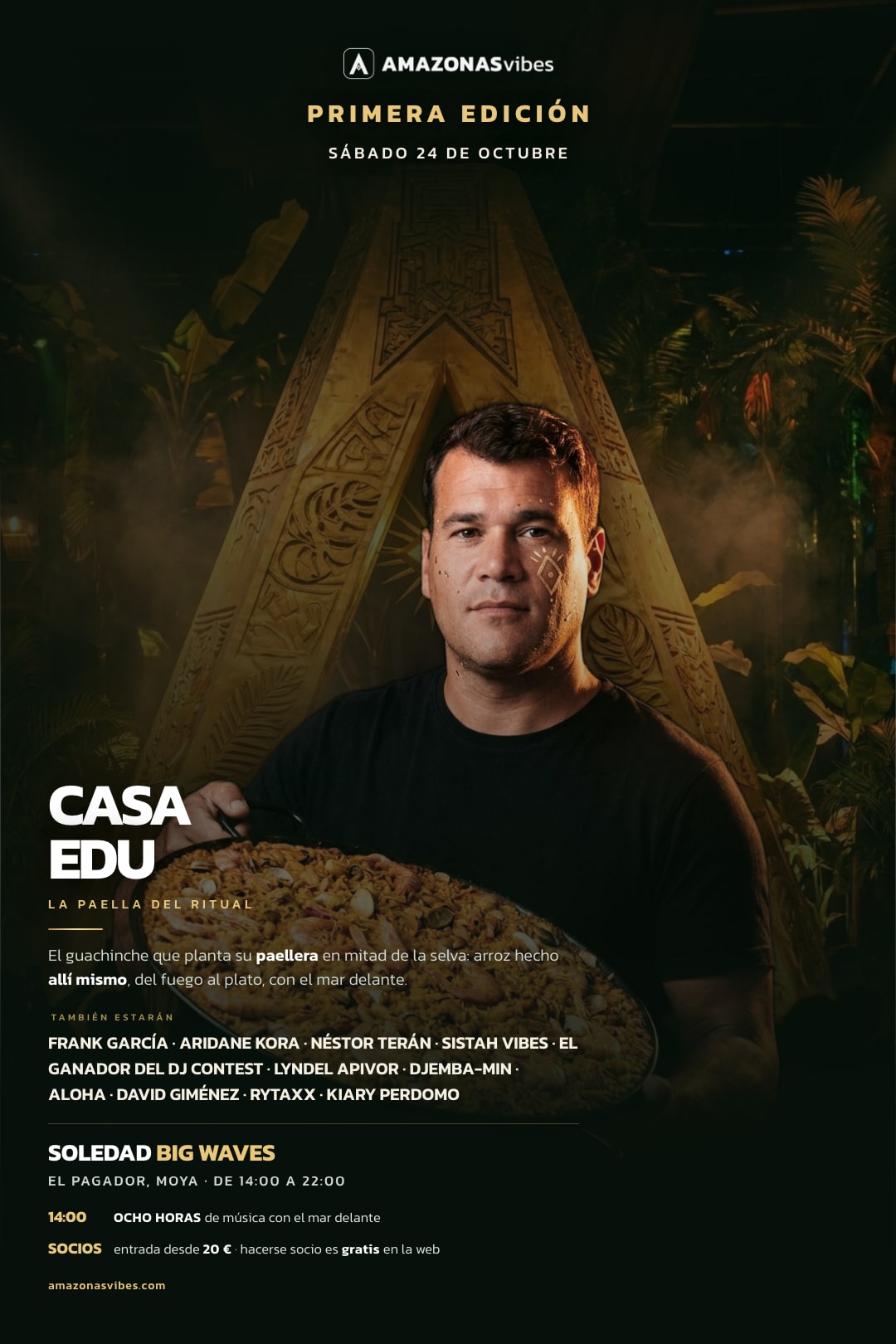 Cartel de Guachinche Casa Edu
